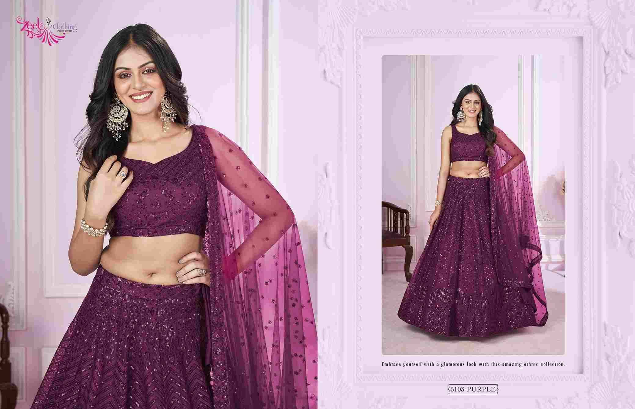 Vamika By Zeel Clothing Series Designer Beautiful Collection Occasional Wear & Party Wear Georgette Lehengas At Wholesale Price