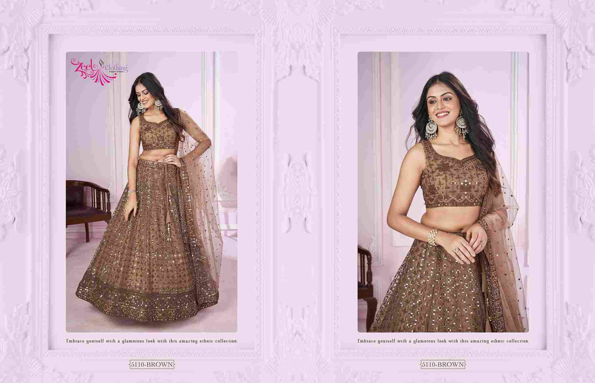 Vamika By Zeel Clothing Series Designer Beautiful Collection Occasional Wear & Party Wear Georgette Lehengas At Wholesale Price