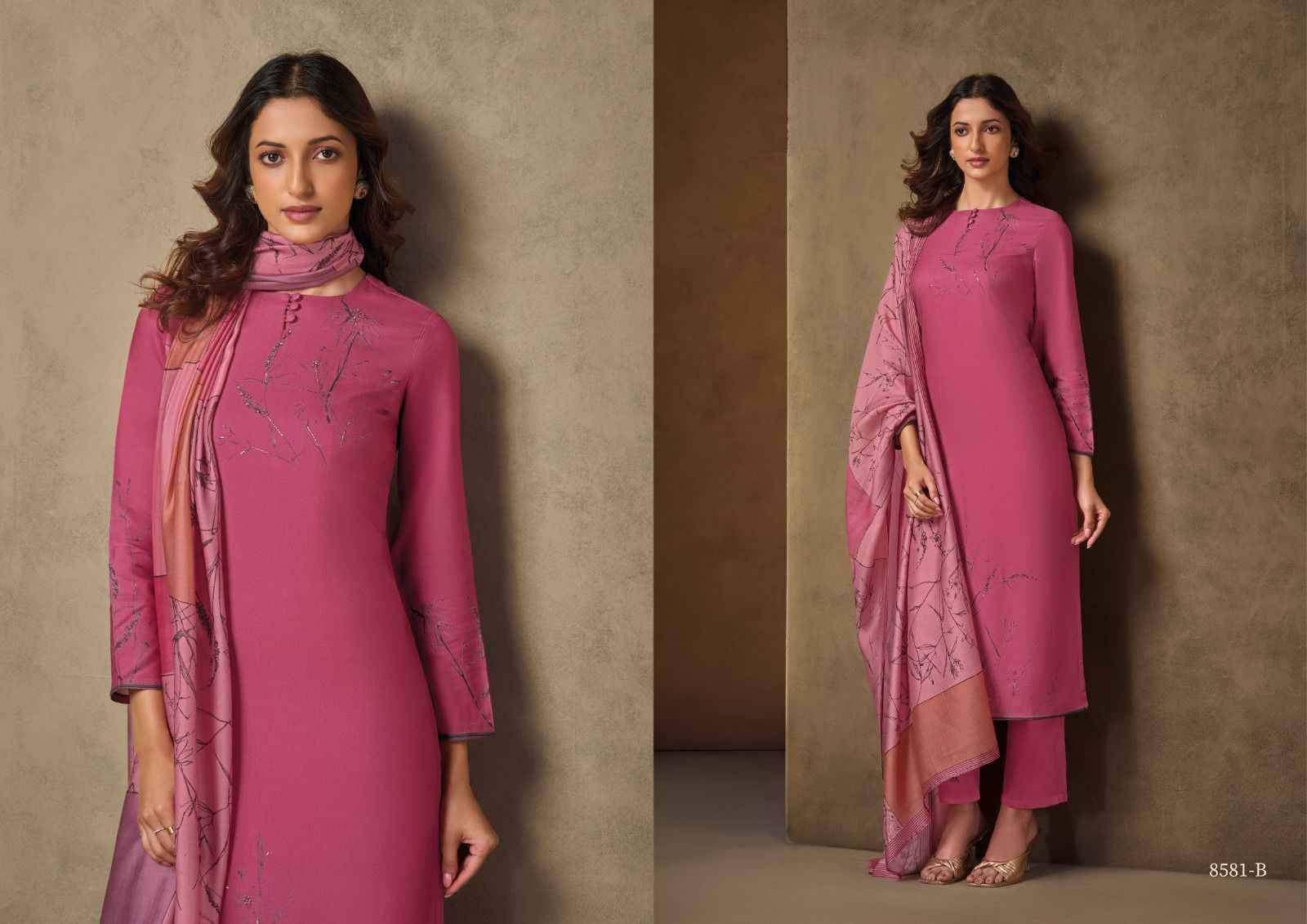 Ranno By Om Tex 8581-A To 8581-D Series Beautiful Festive Suits Colorful Stylish Fancy Casual Wear & Ethnic Wear Pure Pashmina Dresses At Wholesale Price