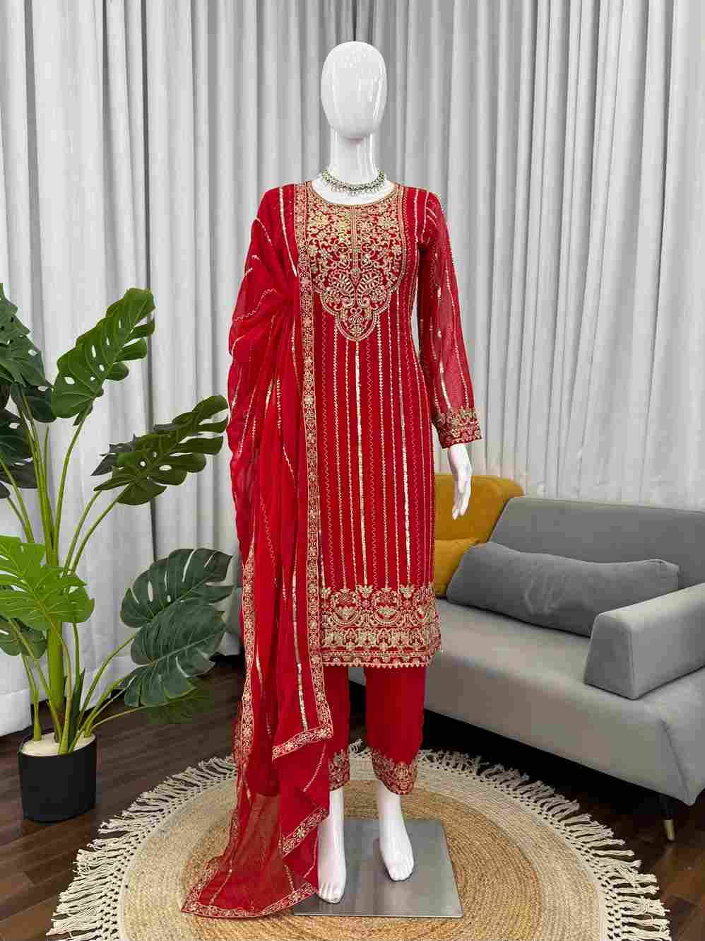 R-5931 By Fashid Wholesale Beautiful Festive Suits Colorful Stylish Fancy Casual Wear & Ethnic Wear Faux Georgette Dresses At Wholesale Price