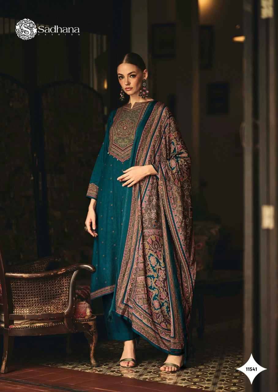 Luna By Sadhana Fashion 11536 To 11541 Series Designer Festive Suits Beautiful Fancy Stylish Colorful Party Wear & Occasional Wear Pure Viscose Pashmina Print Dresses At Wholesale Price