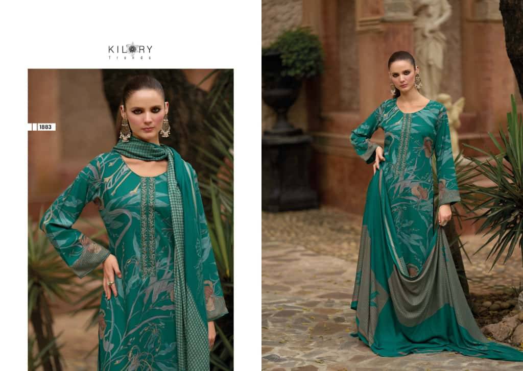 Isharat By Kilory 1881 To 1886 Series Beautiful Festive Suits Colorful Stylish Fancy Casual Wear & Ethnic Wear Pure Viscose Pashmina Dresses At Wholesale Price