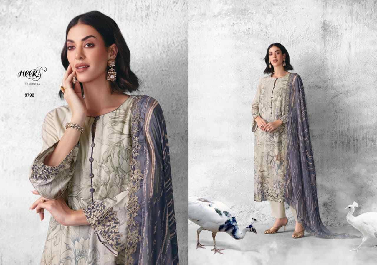 Peacock By Kimora Fashion 9791 To 9796 Series Designer Festive Suits Collection Beautiful Stylish Fancy Colorful Party Wear & Occasional Wear Pure Muslin Dresses At Wholesale Price