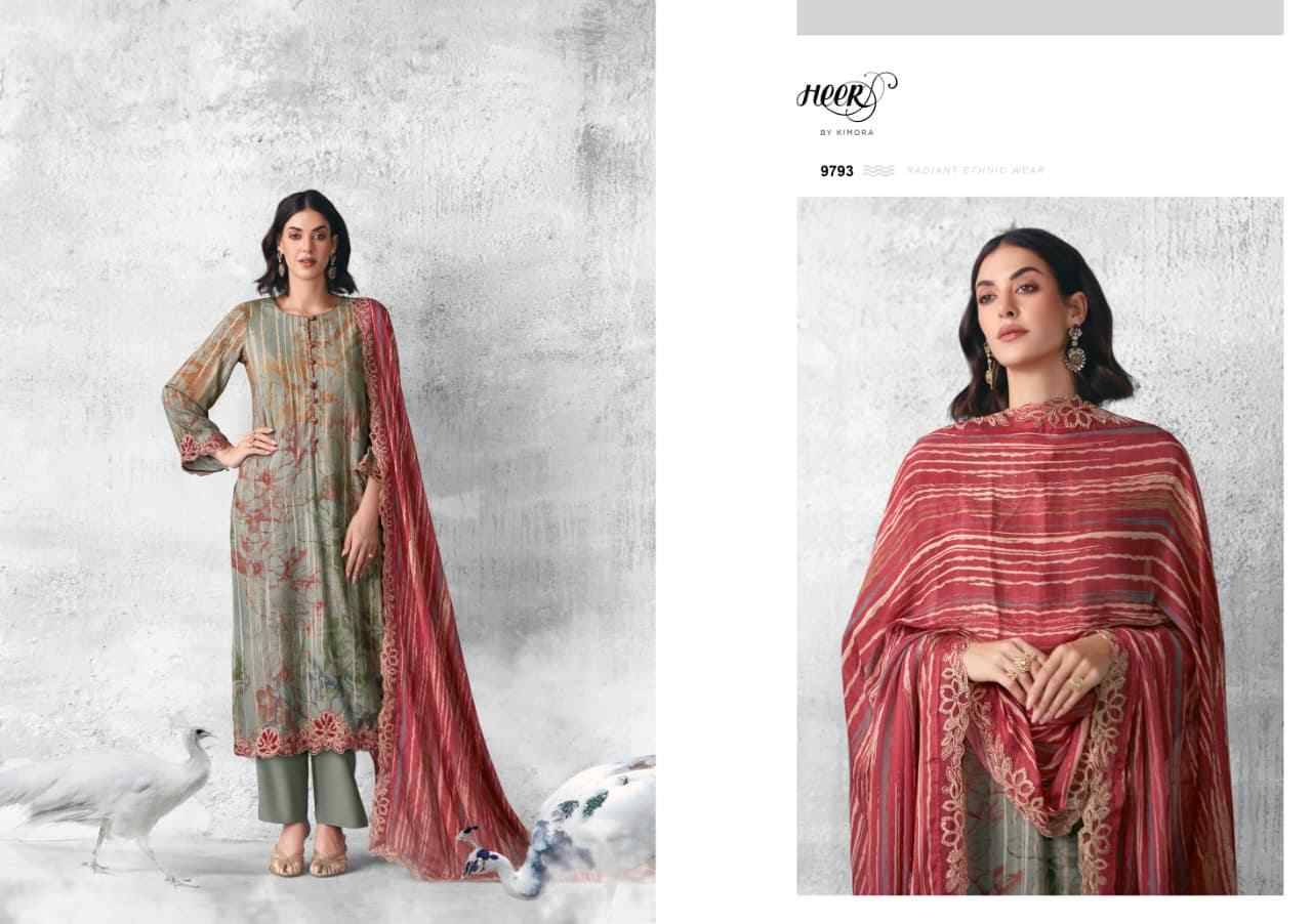 Peacock By Kimora Fashion 9791 To 9796 Series Designer Festive Suits Collection Beautiful Stylish Fancy Colorful Party Wear & Occasional Wear Pure Muslin Dresses At Wholesale Price