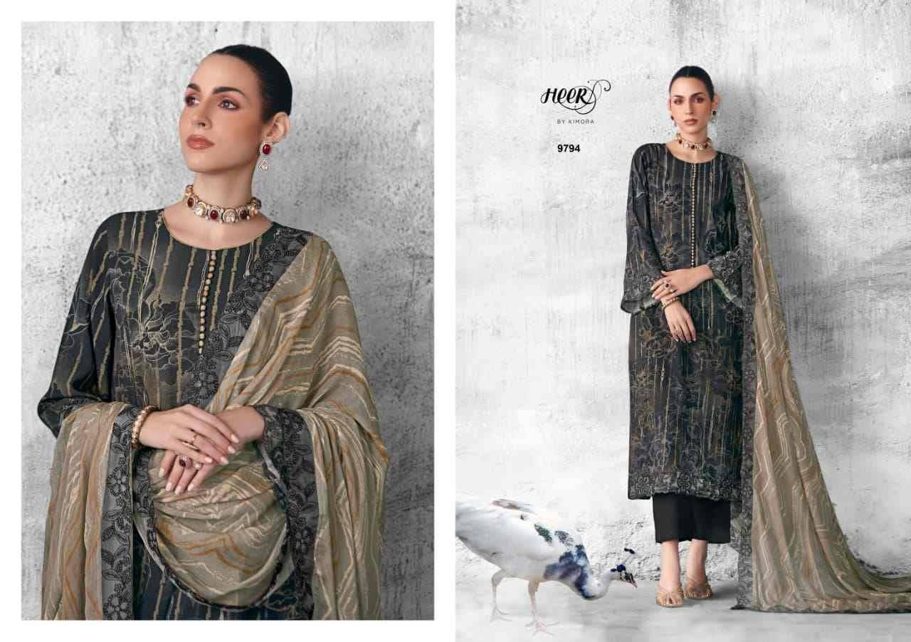 Peacock By Kimora Fashion 9791 To 9796 Series Designer Festive Suits Collection Beautiful Stylish Fancy Colorful Party Wear & Occasional Wear Pure Muslin Dresses At Wholesale Price