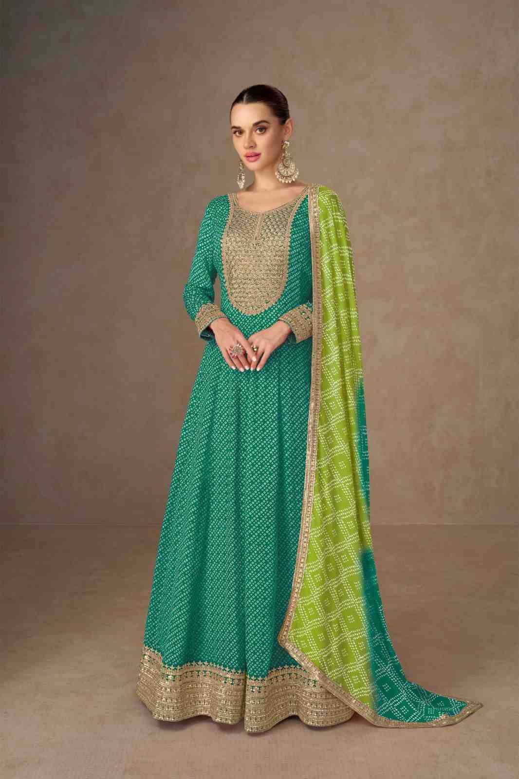 Saiyaara By Gulkayra Designer 7507-A To 7507-D Series Designer Stylish Fancy Colorful Beautiful Party Wear & Ethnic Wear Collection Chinnon Gown With Bottom At Wholesale Price