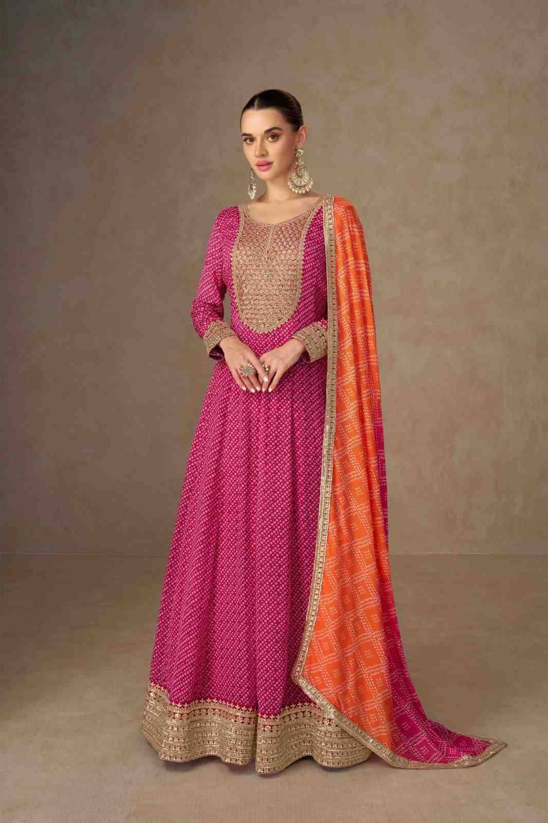Saiyaara By Gulkayra Designer 7507-A To 7507-D Series Designer Stylish Fancy Colorful Beautiful Party Wear & Ethnic Wear Collection Chinnon Gown With Bottom At Wholesale Price
