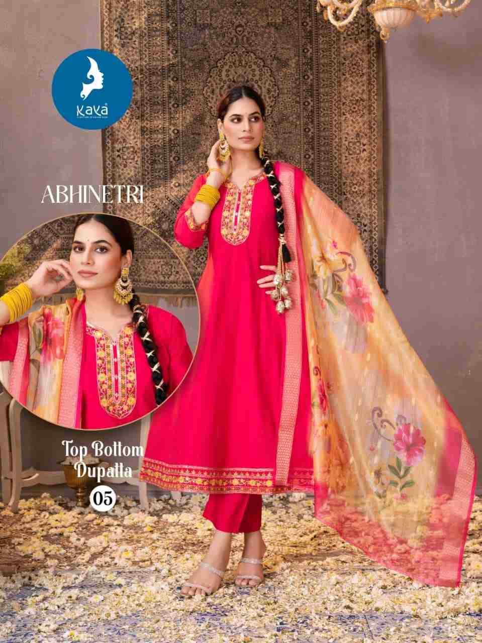 Abhinetri By Kaya 01 To 06 Series Designer Festive Suits Beautiful Stylish Fancy Colorful Party Wear & Occasional Wear Vertican Dresses At Wholesale Price
