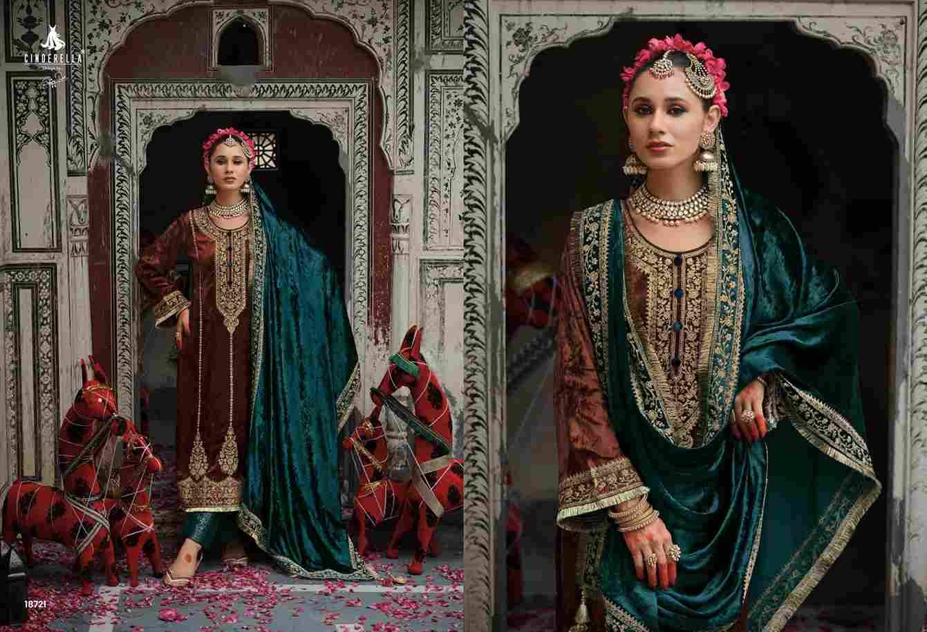 Chandrima By Cinderella 18721 To 18726 Series Beautiful Stylish Festive Suits Fancy Colorful Casual Wear & Ethnic Wear & Ready To Wear Viscose Velvet Dresses At Wholesale Price