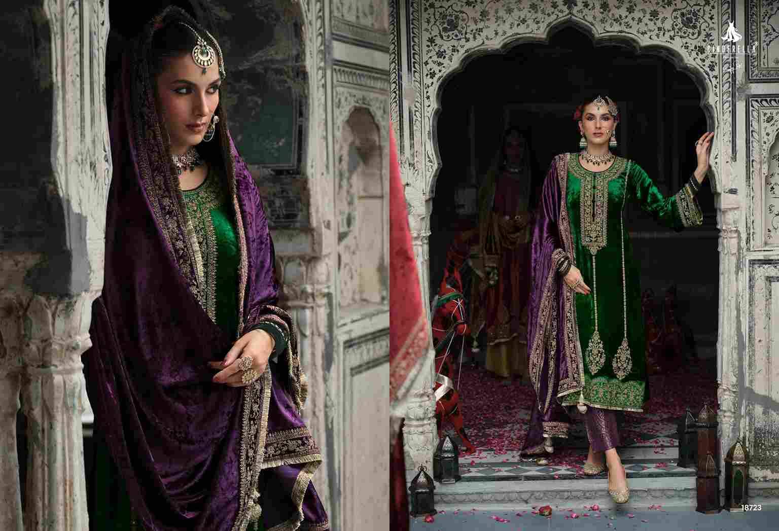 Chandrima By Cinderella 18721 To 18726 Series Beautiful Stylish Festive Suits Fancy Colorful Casual Wear & Ethnic Wear & Ready To Wear Viscose Velvet Dresses At Wholesale Price