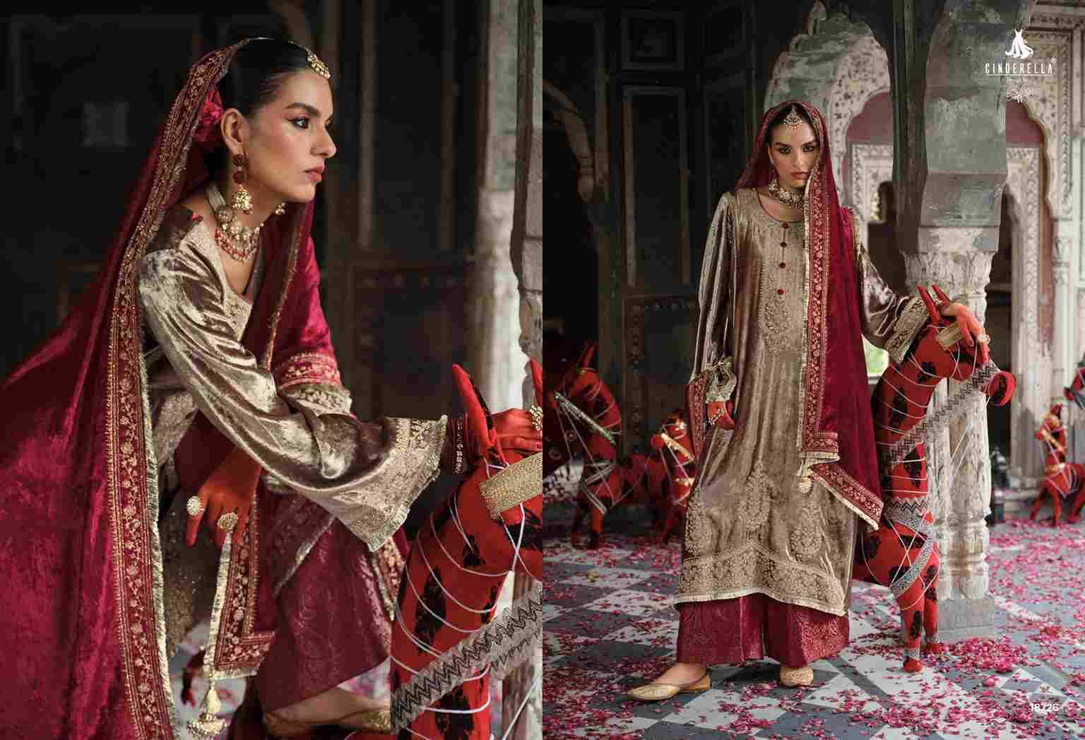 Chandrima By Cinderella 18721 To 18726 Series Beautiful Stylish Festive Suits Fancy Colorful Casual Wear & Ethnic Wear & Ready To Wear Viscose Velvet Dresses At Wholesale Price