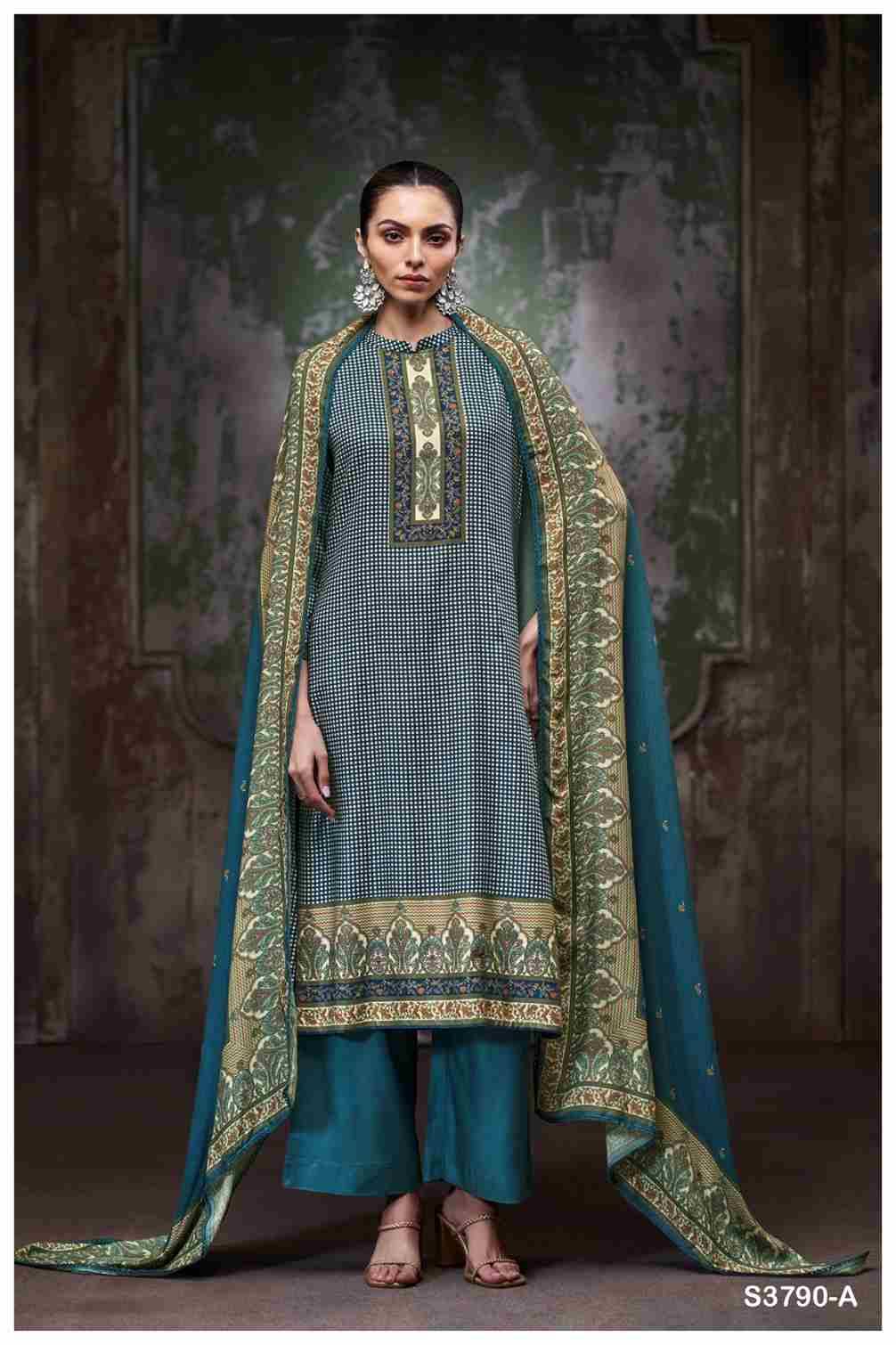 Dritika-3790 By Ganga Fashion 3790-A To 3790-D Series Beautiful Festive Suits Colorful Stylish Fancy Casual Wear & Ethnic Wear Pure Pashmina Dresses At Wholesale Price