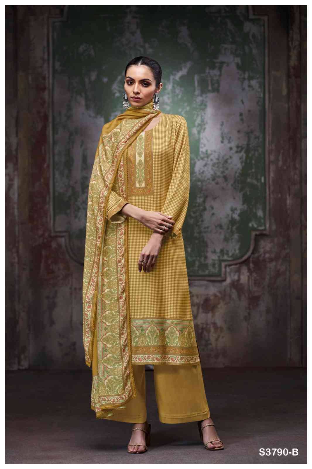 Dritika-3790 By Ganga Fashion 3790-A To 3790-D Series Beautiful Festive Suits Colorful Stylish Fancy Casual Wear & Ethnic Wear Pure Pashmina Dresses At Wholesale Price