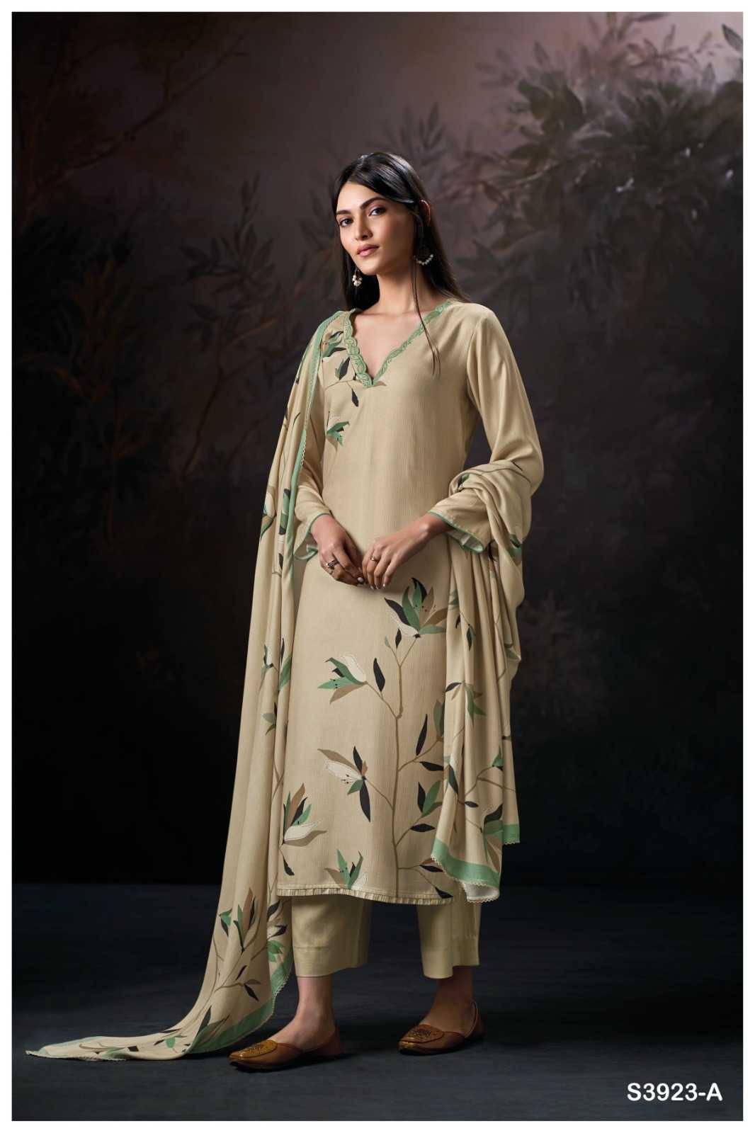 Frida-2923 By Ganga Fashion 3923-A To 3923-D Series Beautiful Festive Suits Colorful Stylish Fancy Casual Wear & Ethnic Wear Pure Pashmina Dresses At Wholesale Price