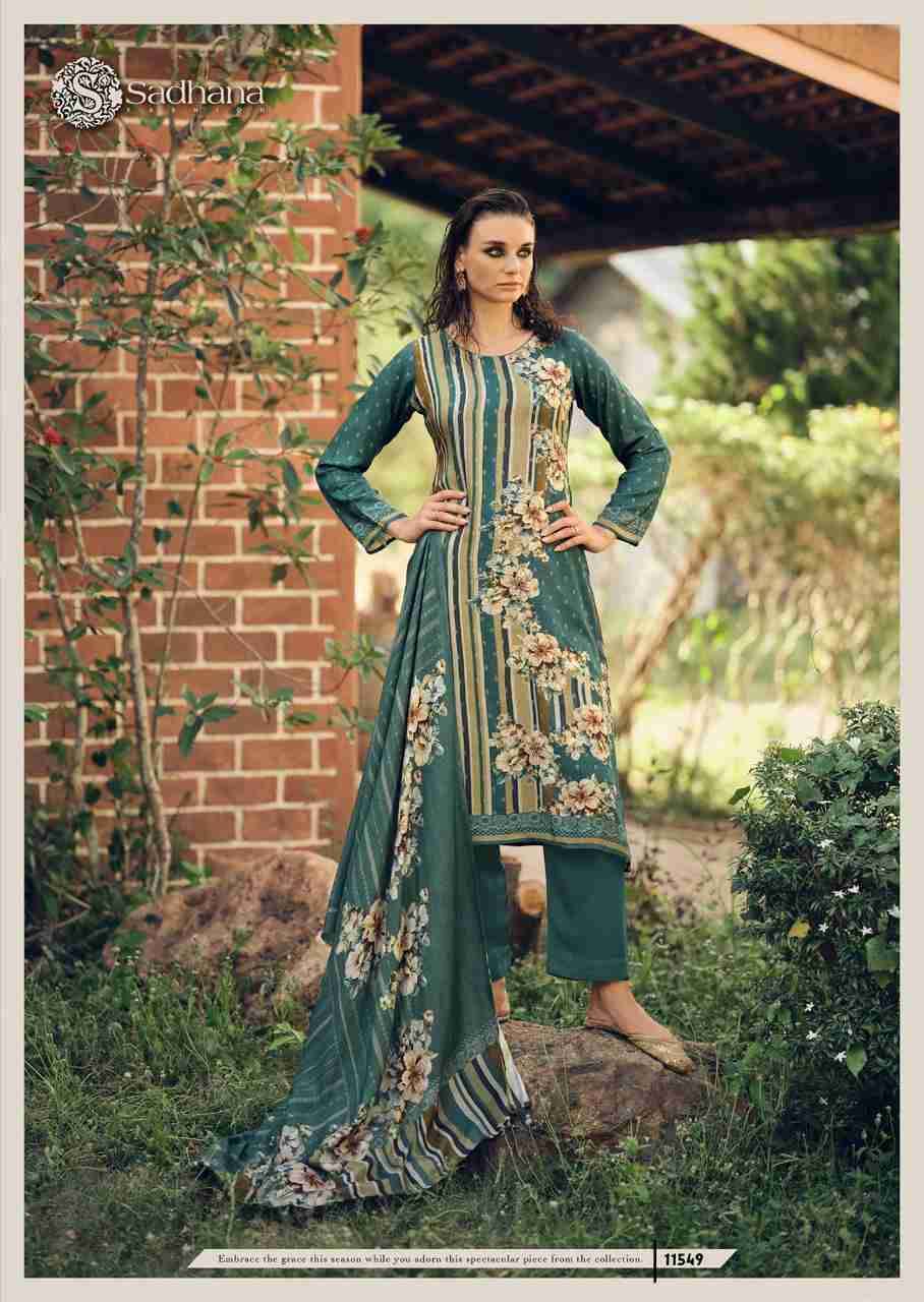 The Florence By Sadhana Fashion 11548 To 11553 Series Designer Festive Suits Beautiful Fancy Stylish Colorful Party Wear & Occasional Wear Pure Viscose Pashmina Print Dresses At Wholesale Price