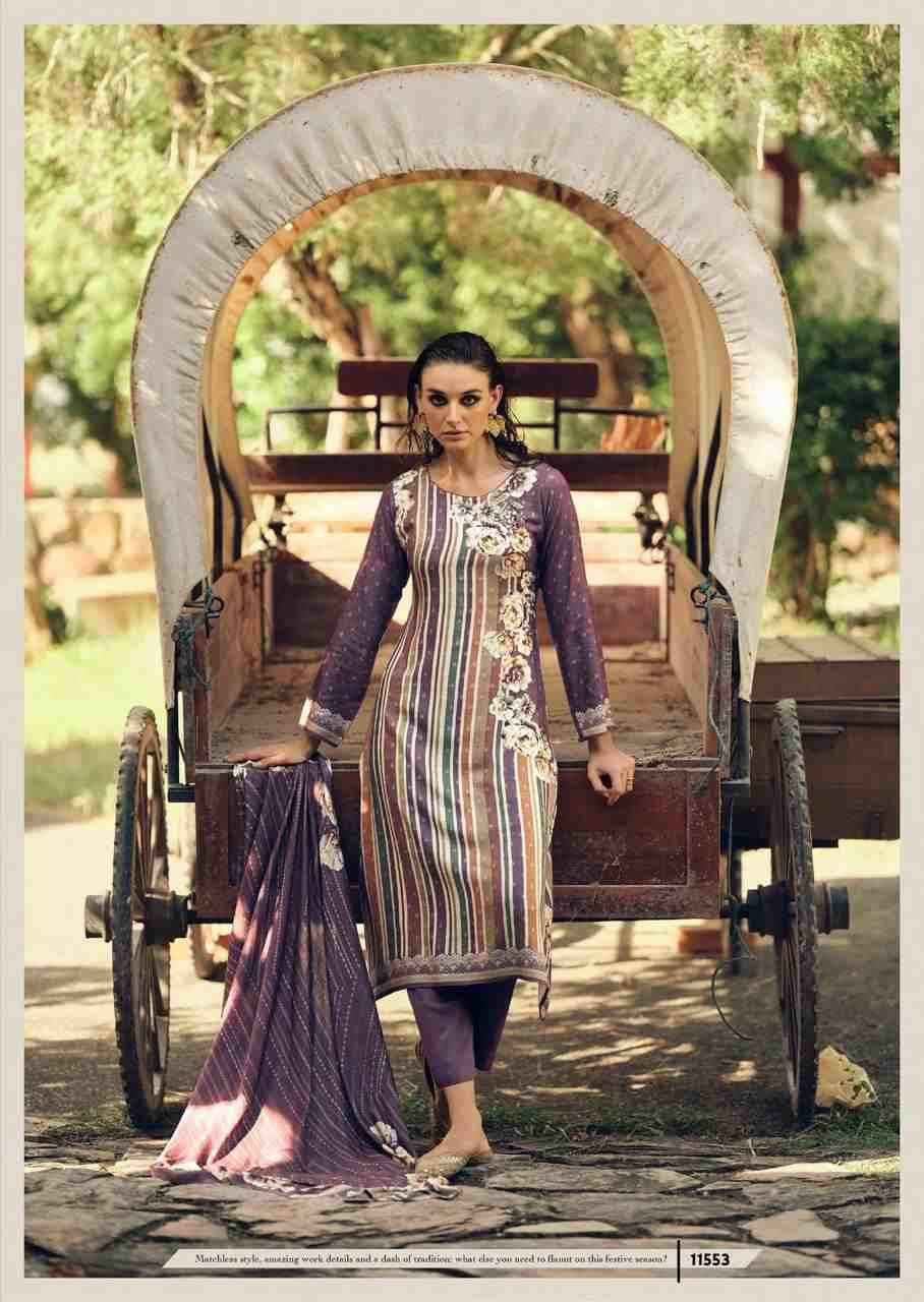 The Florence By Sadhana Fashion 11548 To 11553 Series Designer Festive Suits Beautiful Fancy Stylish Colorful Party Wear & Occasional Wear Pure Viscose Pashmina Print Dresses At Wholesale Price