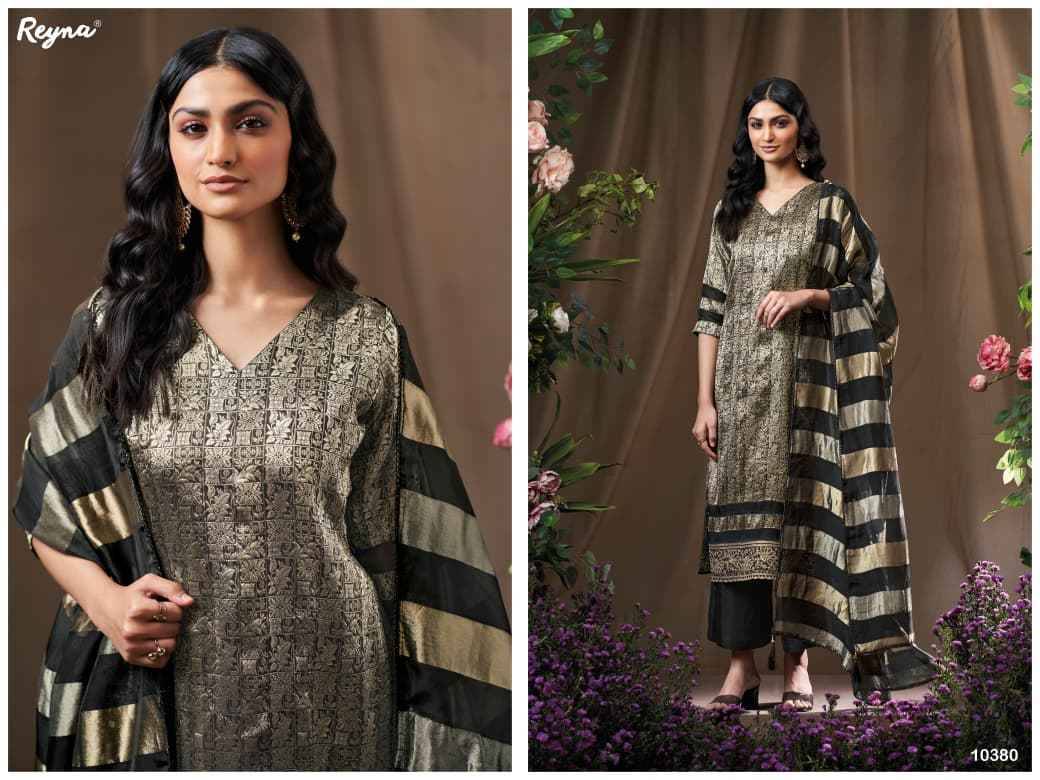 Elin By Reyna 10380 To 10383 Series Beautiful Festive Suits Colorful Stylish Fancy Casual Wear & Ethnic Wear Pure Banarasi Brocade Dresses At Wholesale Price