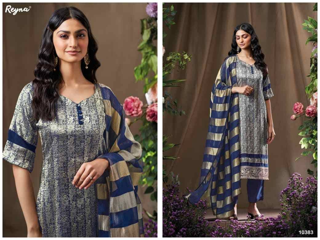 Elin By Reyna 10380 To 10383 Series Beautiful Festive Suits Colorful Stylish Fancy Casual Wear & Ethnic Wear Pure Banarasi Brocade Dresses At Wholesale Price