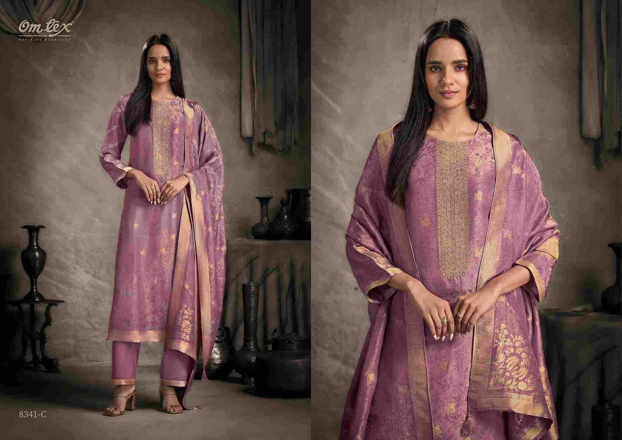 Prayaga By Om Tex 8341-A To 8341-D Series Beautiful Festive Suits Colorful Stylish Fancy Casual Wear & Ethnic Wear Jacquard Silk Dresses At Wholesale Price