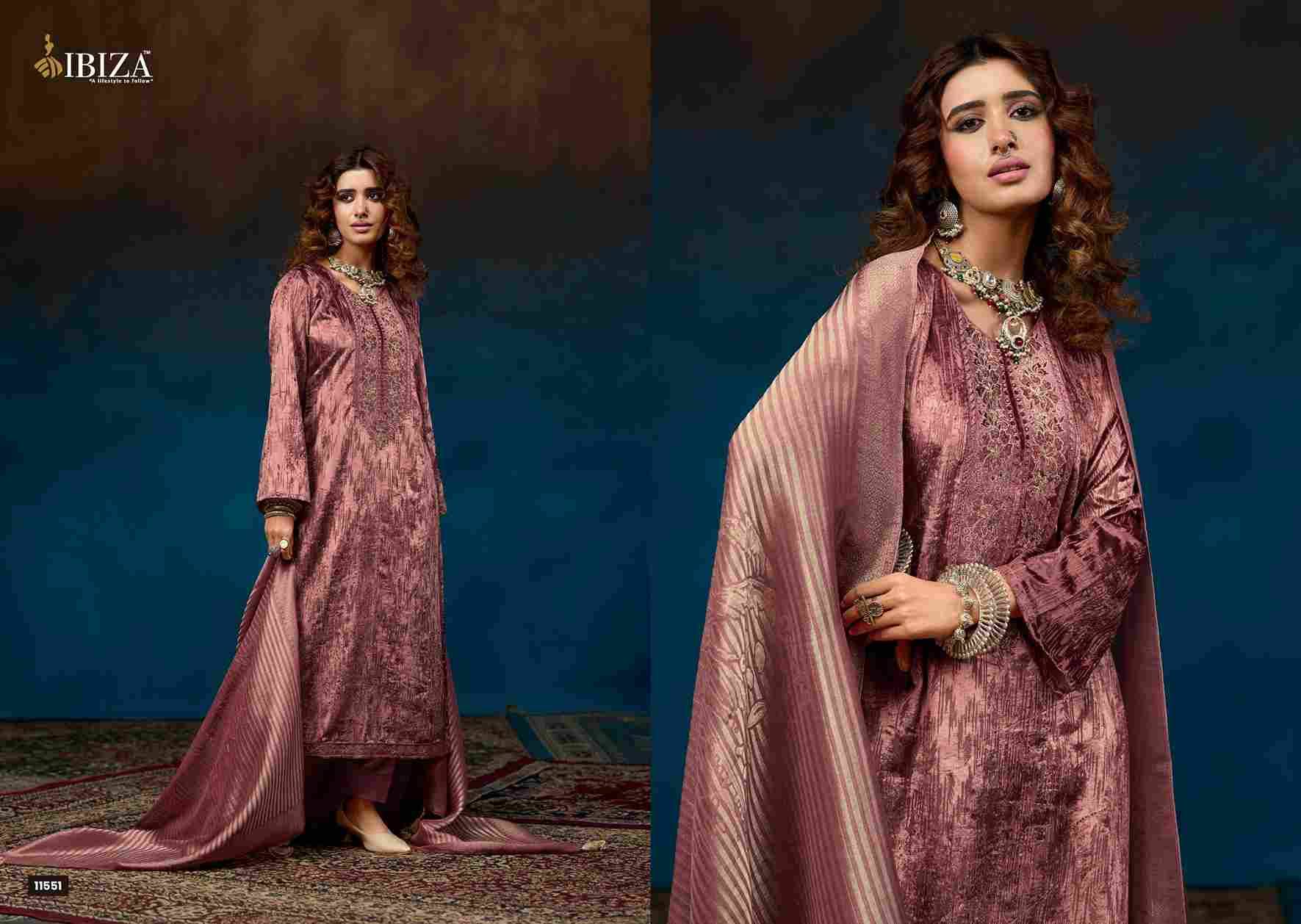 Raah By Ibiza 11551 To 11554 Series Beautiful Festive Suits Colorful Stylish Fancy Casual Wear & Ethnic Wear Pure Velvet Brasso Dresses At Wholesale Price