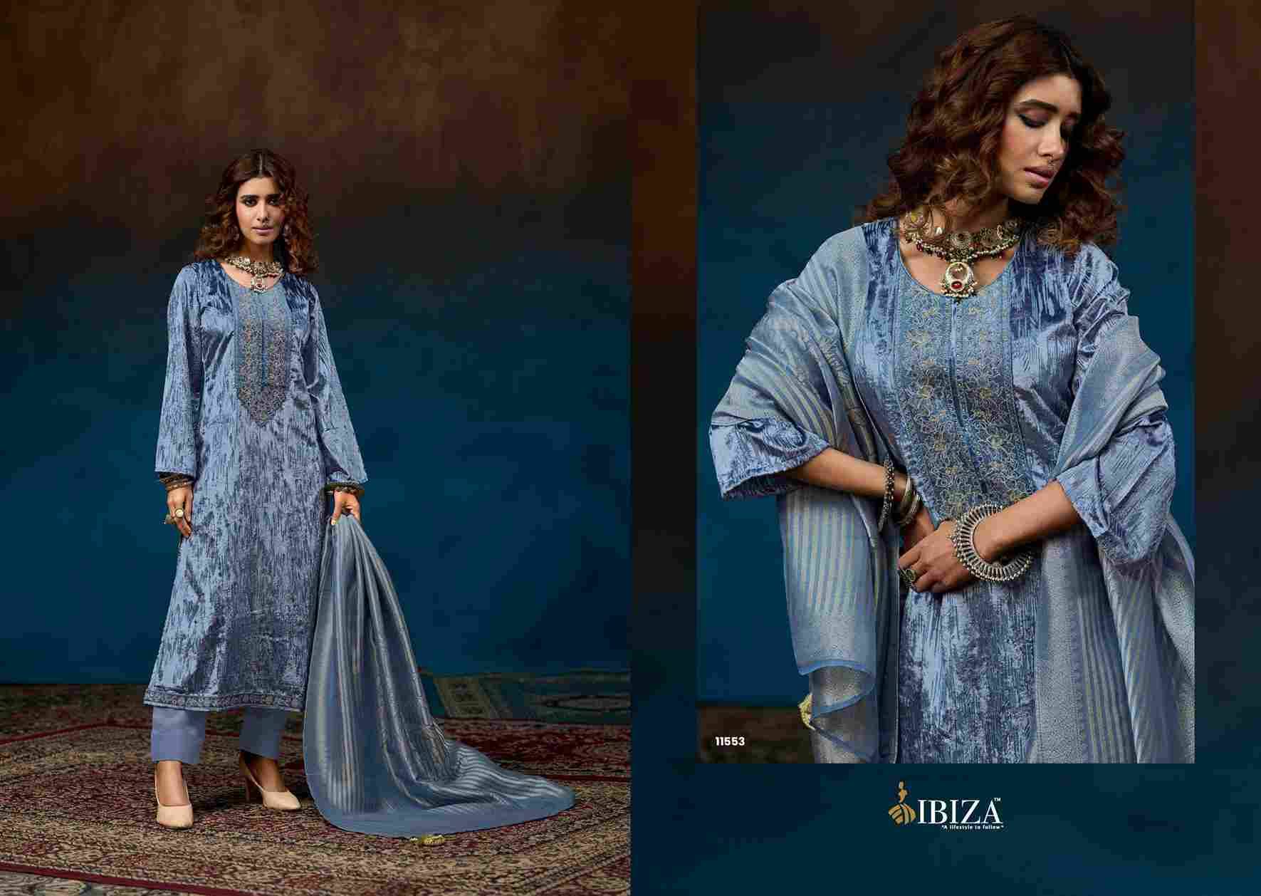 Raah By Ibiza 11551 To 11554 Series Beautiful Festive Suits Colorful Stylish Fancy Casual Wear & Ethnic Wear Pure Velvet Brasso Dresses At Wholesale Price