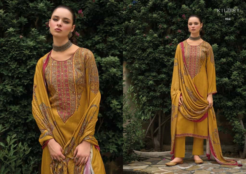Libaas By Kilory 1911 To 1916 Series Beautiful Festive Suits Colorful Stylish Fancy Casual Wear & Ethnic Wear Pure Viscose Pashmina Dresses At Wholesale Price