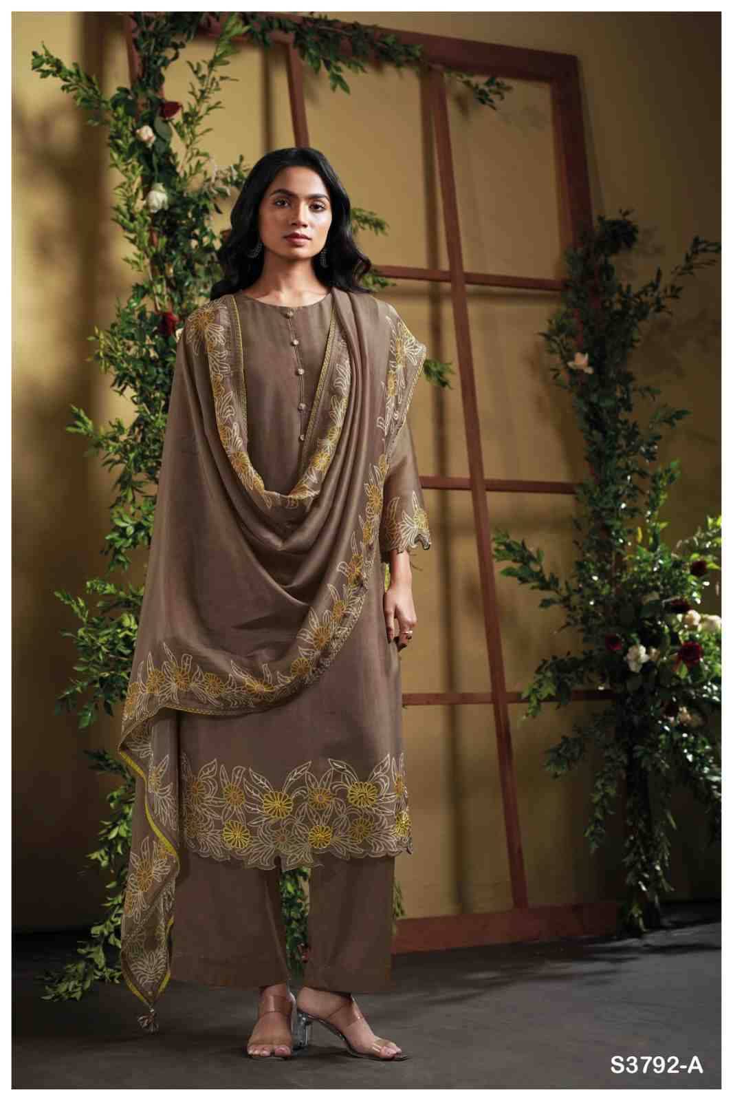 Buddhi-3792 By Ganga Fashion 3792-A To 3792-B Series Beautiful Festive Suits Colorful Stylish Fancy Casual Wear & Ethnic Wear Pure Bemberg Silk Satin Dresses At Wholesale Price