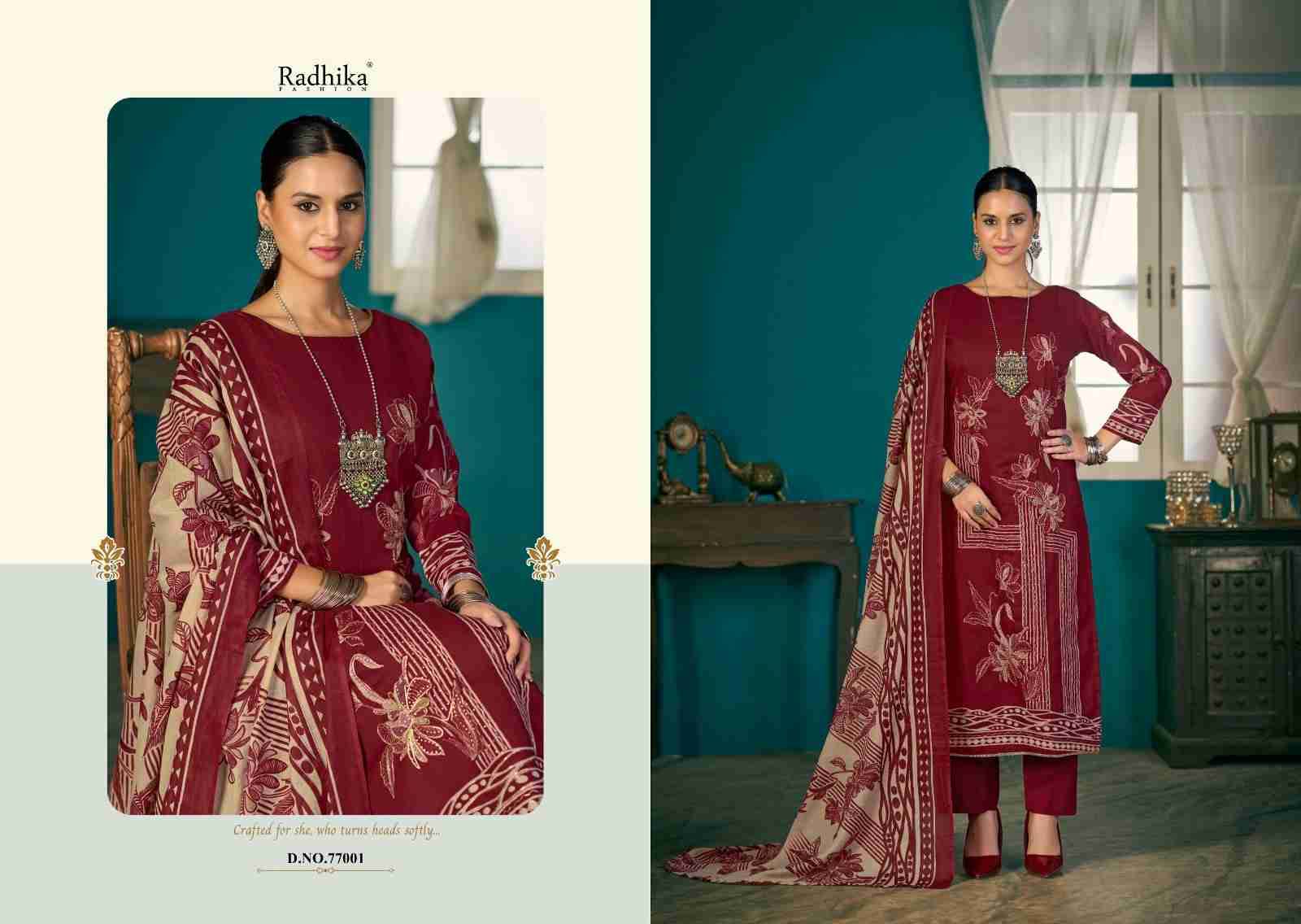 Shivani Vol-2 By Azara 77001 To 77004 Series Designer Stylish Fancy Colorful Beautiful Party Wear & Ethnic Wear Collection Pure Lawn Cotton Dresses At Wholesale Price