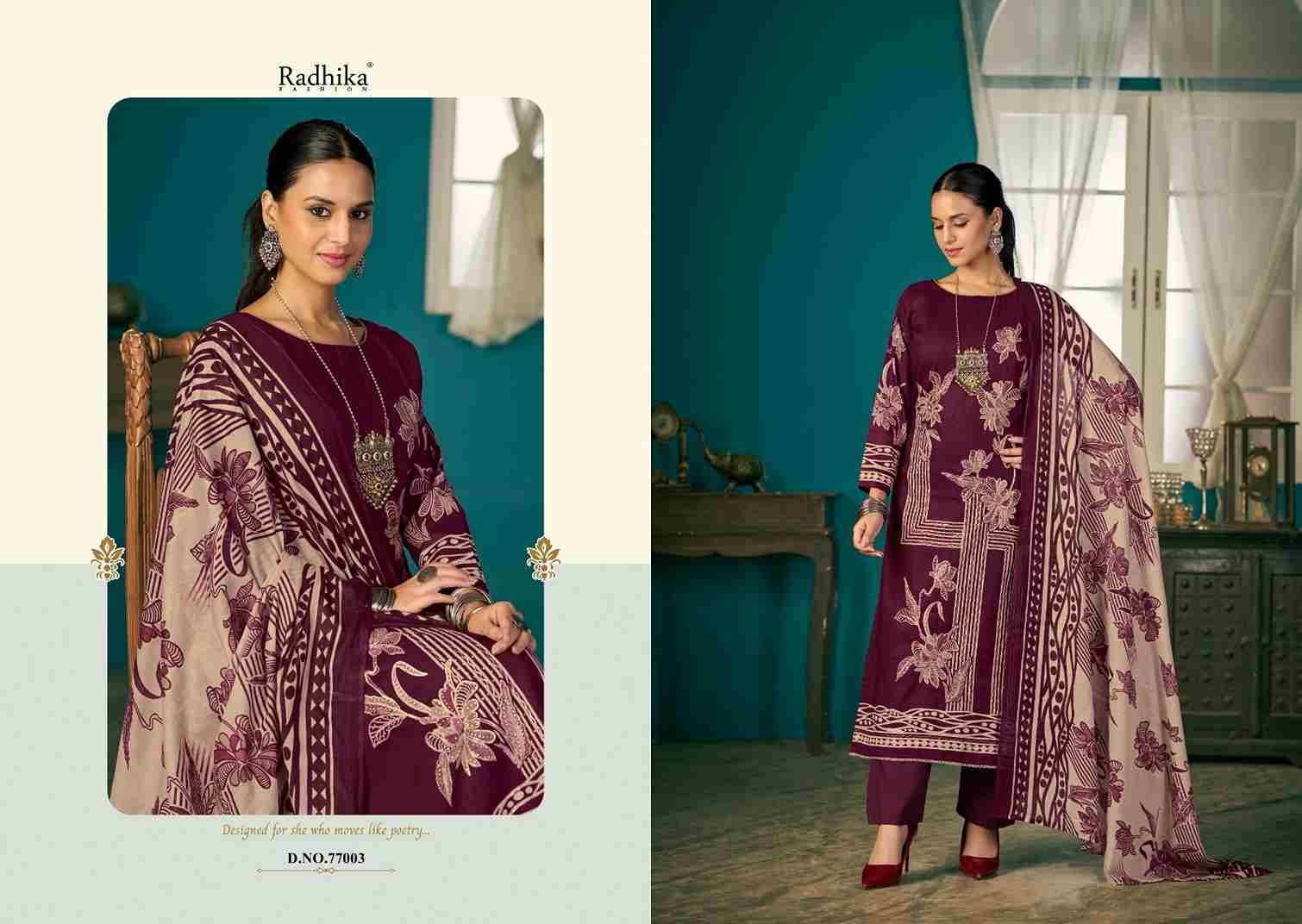 Shivani Vol-2 By Azara 77001 To 77004 Series Designer Stylish Fancy Colorful Beautiful Party Wear & Ethnic Wear Collection Pure Lawn Cotton Dresses At Wholesale Price