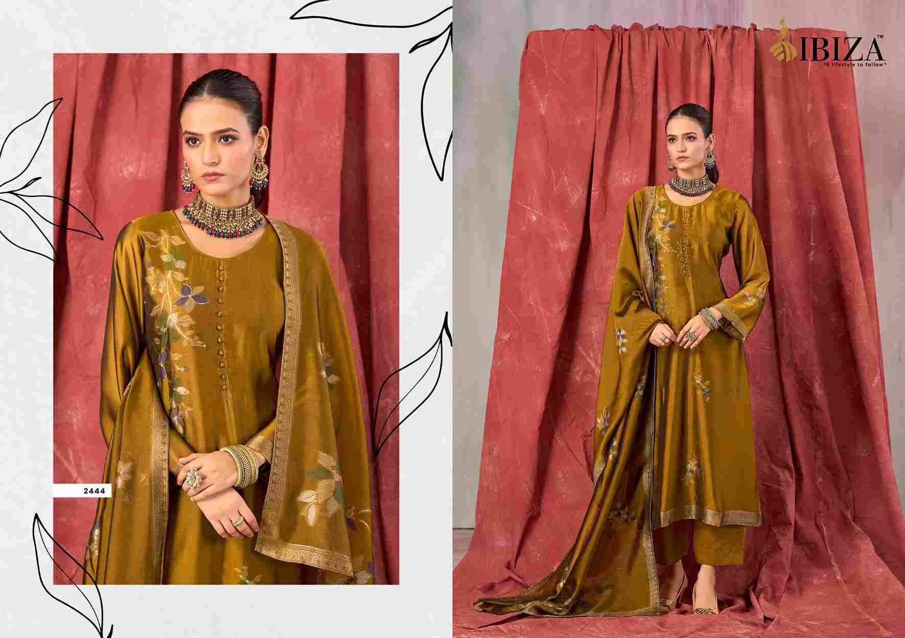 Lehriya By Ibiza 2441 To 2444 Series Beautiful Festive Suits Colorful Stylish Fancy Casual Wear & Ethnic Wear Pure Bangalori Silk Jacquard Dresses At Wholesale Price