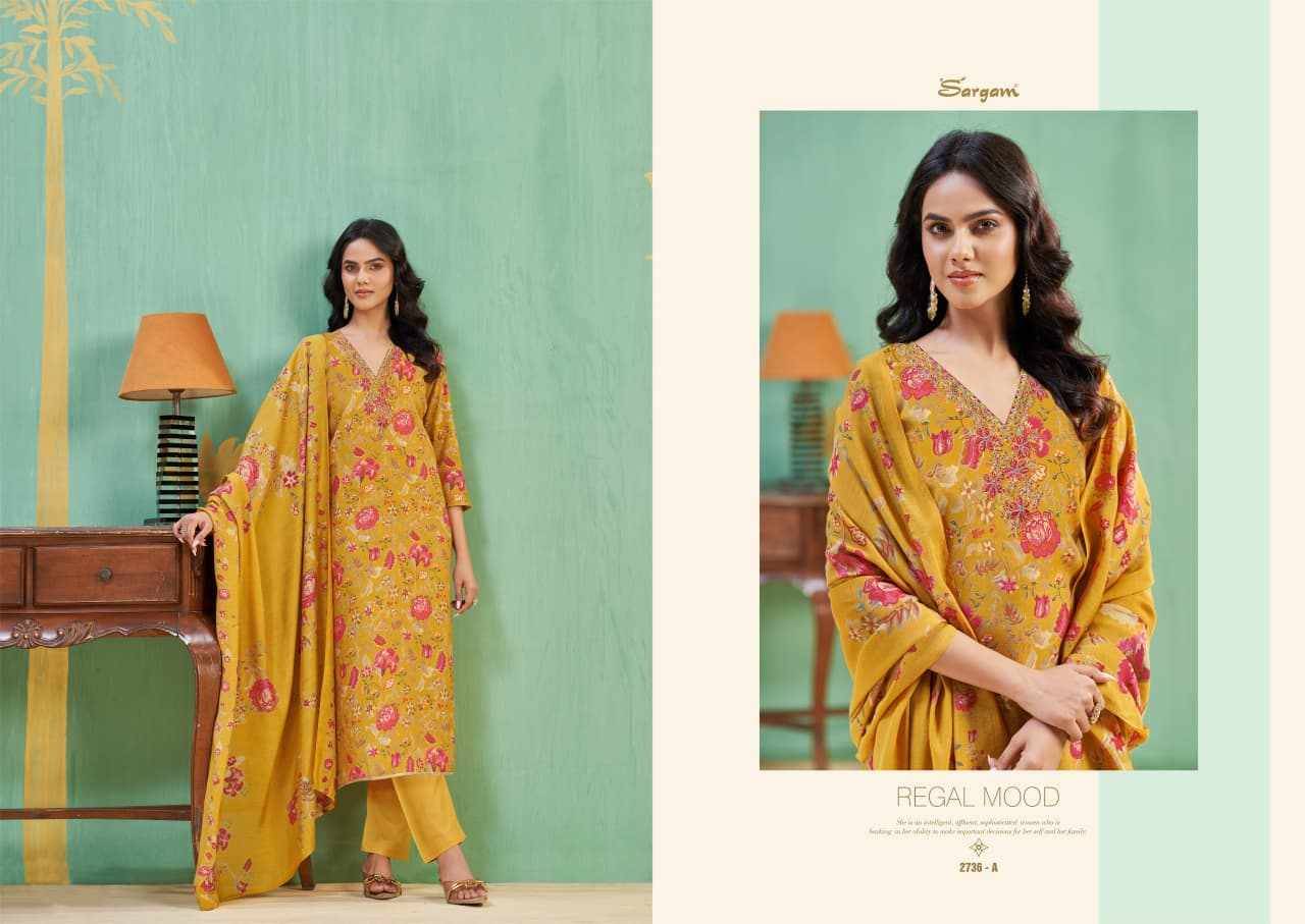 Nikisha Vol-6 By Sargam Prints 2736-A To 2736-D Series Beautiful Festive Suits Stylish Fancy Colorful Casual Wear & Ethnic Wear Viscose Modal Dresses At Wholesale Price