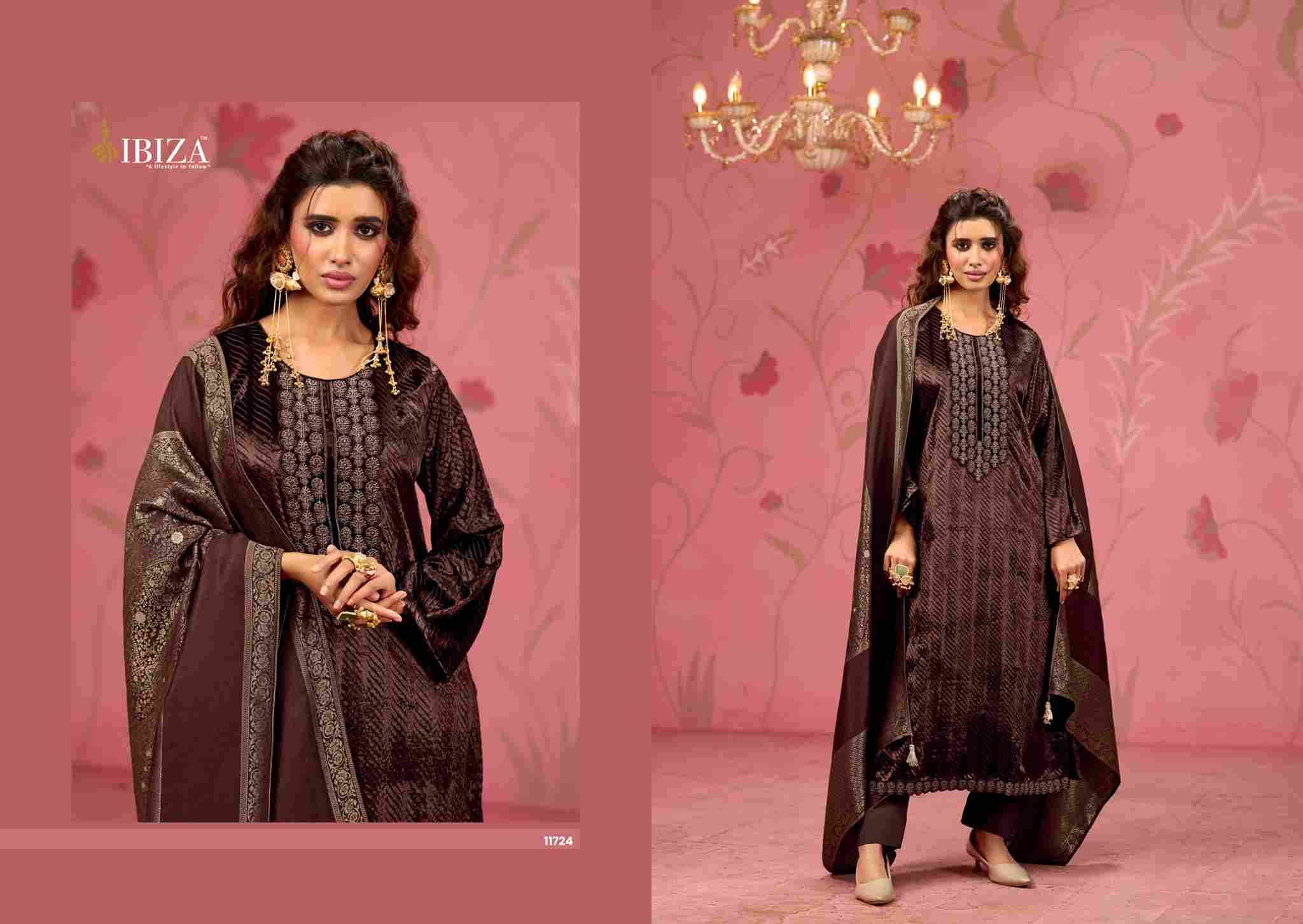 Kashvi By Ibiza 11721 To 11724 Series Beautiful Festive Suits Colorful Stylish Fancy Casual Wear & Ethnic Wear Pure Velvet Dresses At Wholesale Price