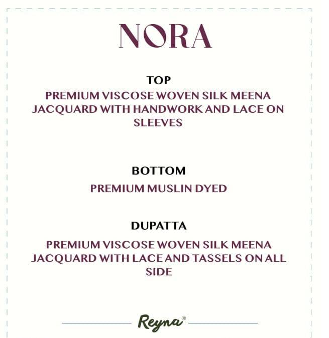 Nora By Reyna 10364 To 10367 Series Beautiful Festive Suits Colorful Stylish Fancy Casual Wear & Ethnic Wear Pure Viscose Silk Dresses At Wholesale Price