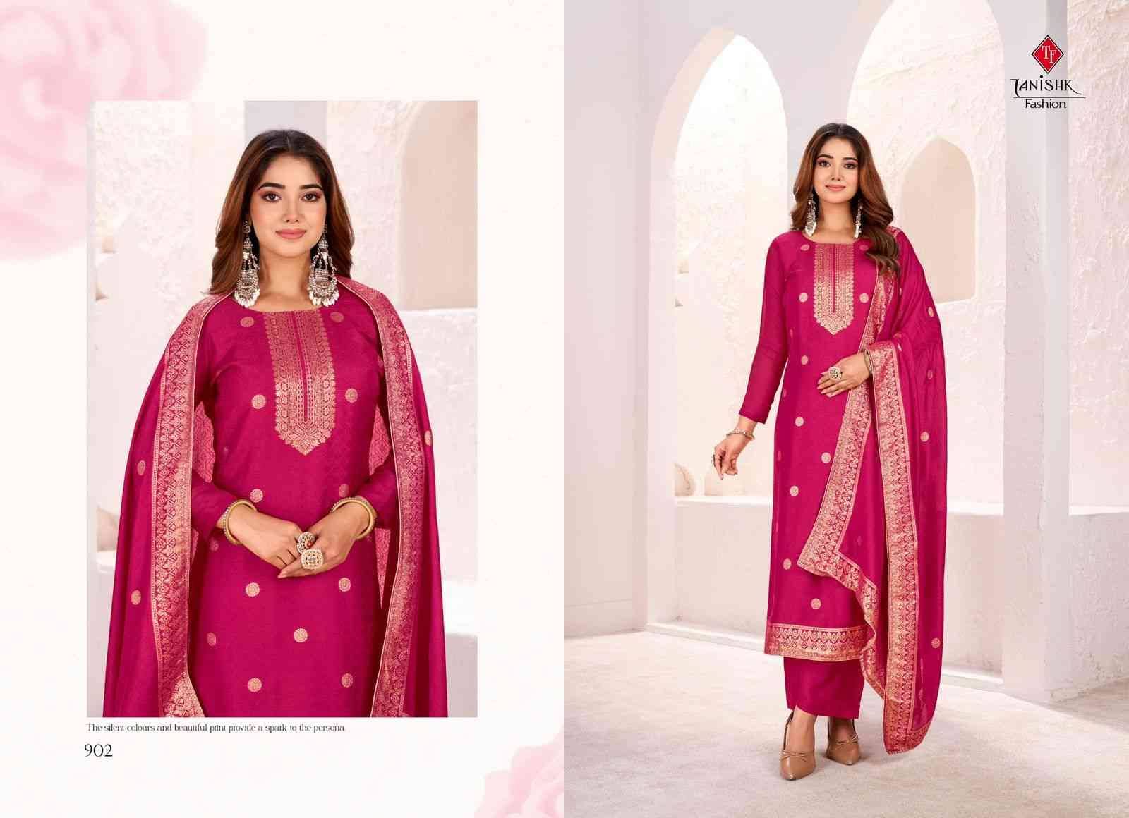 Sindoor By Tanishk Fashion 901 To 904 Series Beautiful Festive Suits Colorful Stylish Fancy Casual Wear & Ethnic Wear Muslin Jacquard Dresses At Wholesale Price