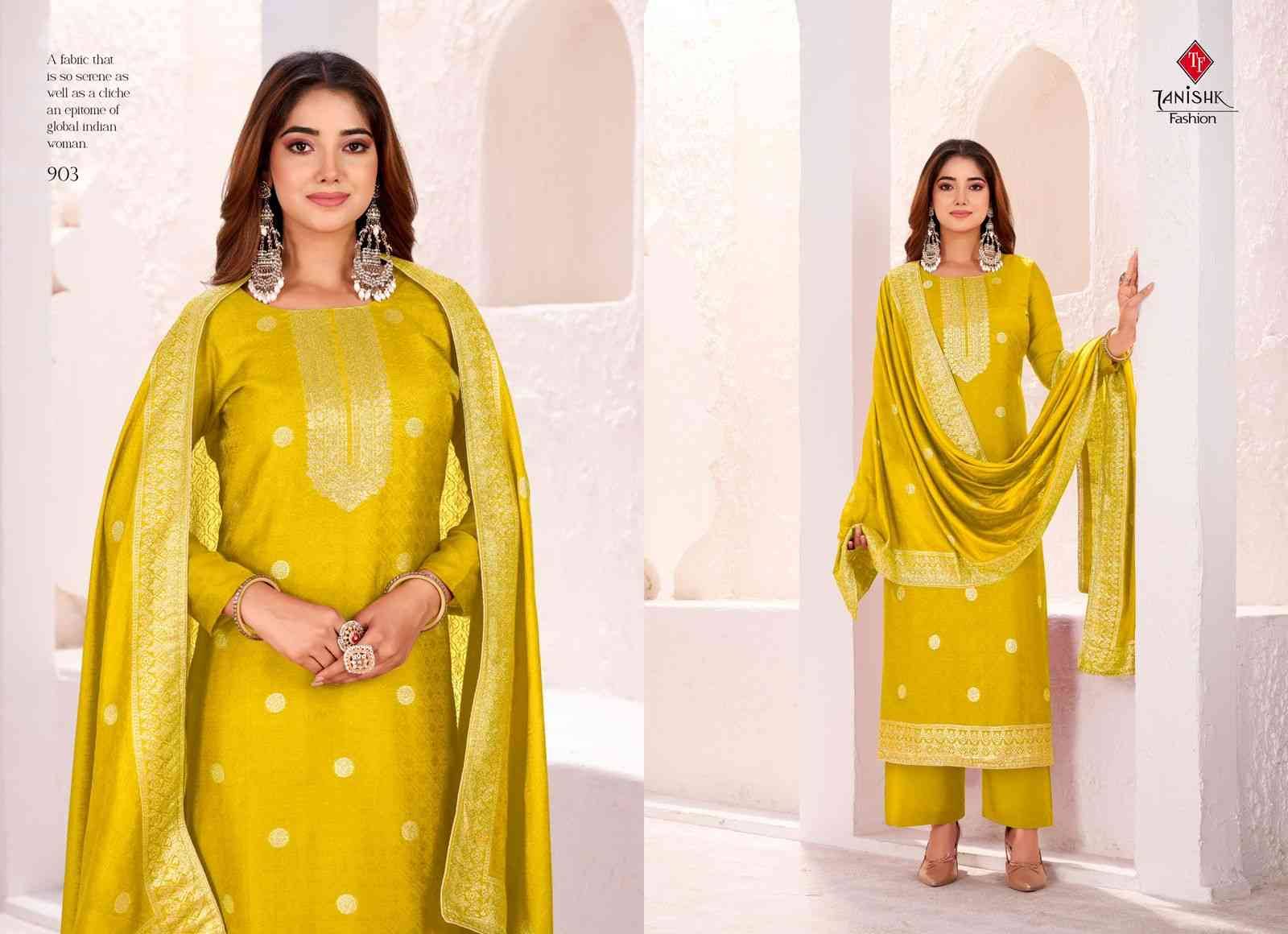 Sindoor By Tanishk Fashion 901 To 904 Series Beautiful Festive Suits Colorful Stylish Fancy Casual Wear & Ethnic Wear Muslin Jacquard Dresses At Wholesale Price