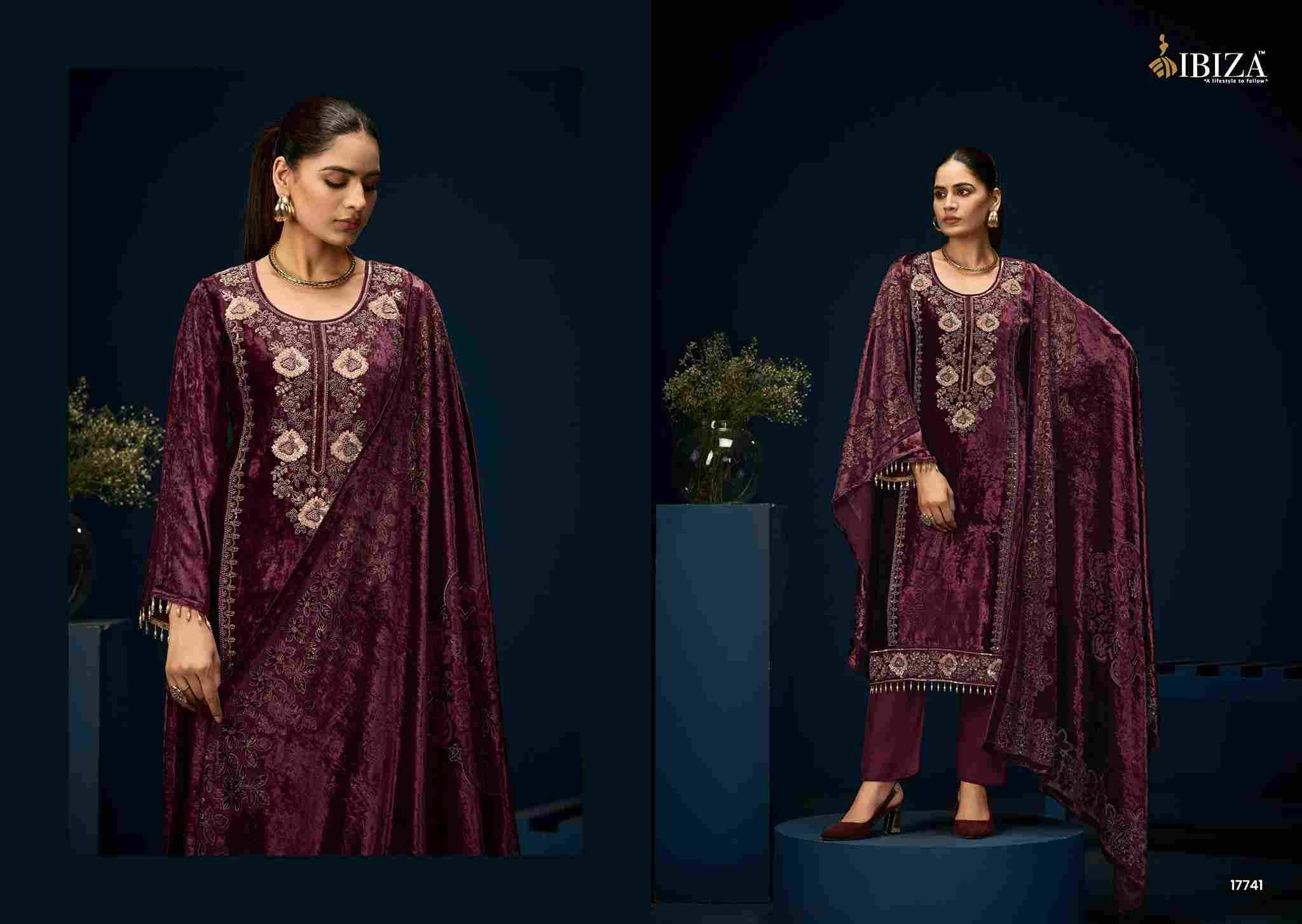 Oudh By Ibiza 17741 To 17744 Series Beautiful Festive Suits Colorful Stylish Fancy Casual Wear & Ethnic Wear Pure Velvet Dresses At Wholesale Price