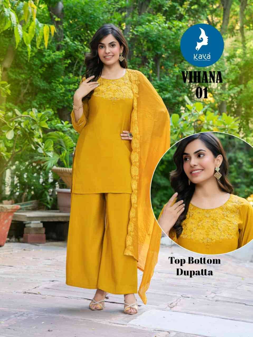 Vihana By Kaya 01 To 06 Series Designer Festive Suits Beautiful Stylish Fancy Colorful Party Wear & Occasional Wear Roman Dresses At Wholesale Price
