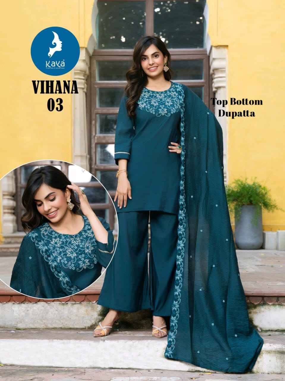 Vihana By Kaya 01 To 06 Series Designer Festive Suits Beautiful Stylish Fancy Colorful Party Wear & Occasional Wear Roman Dresses At Wholesale Price