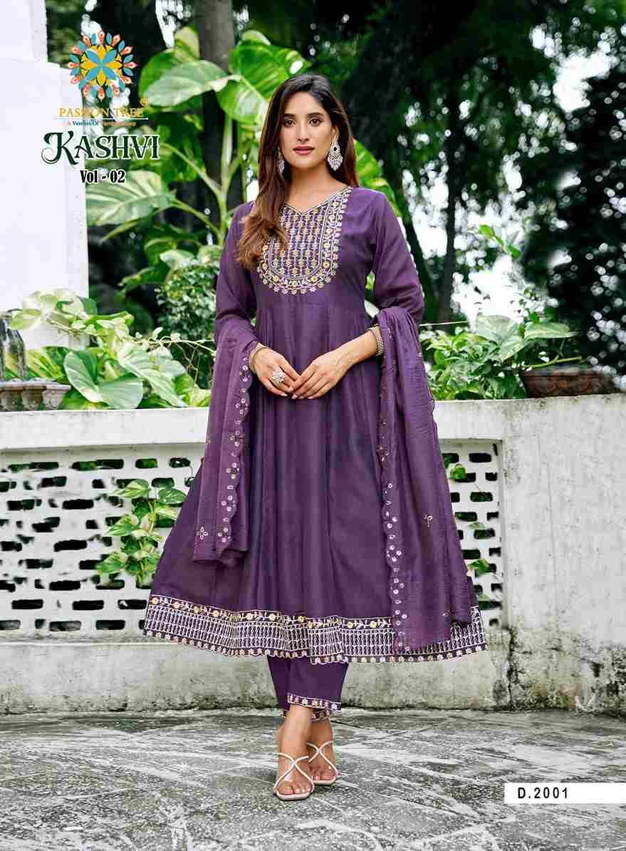 Kashvi Vol-2 By Passion Tree 2001 To 2008 Series Beautiful Festive Suits Colorful Stylish Fancy Casual Wear & Ethnic Wear Vichitra Silk Dresses At Wholesale Price