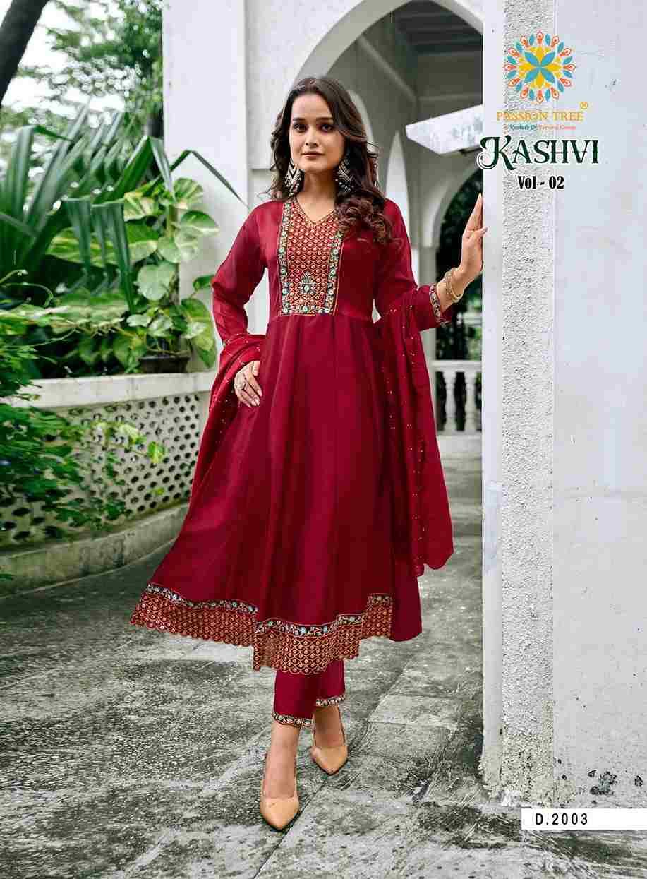 Kashvi Vol-2 By Passion Tree 2001 To 2008 Series Beautiful Festive Suits Colorful Stylish Fancy Casual Wear & Ethnic Wear Vichitra Silk Dresses At Wholesale Price