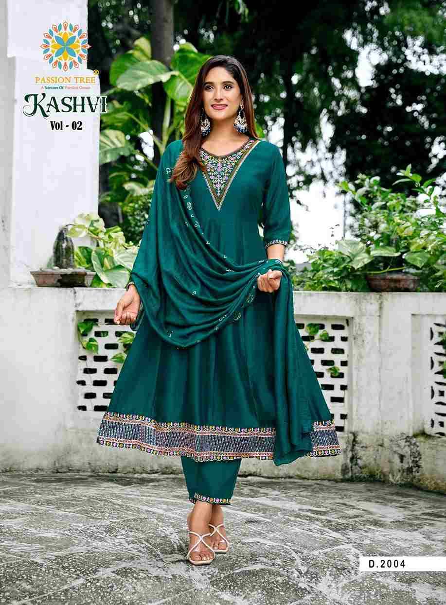 Kashvi Vol-2 By Passion Tree 2001 To 2008 Series Beautiful Festive Suits Colorful Stylish Fancy Casual Wear & Ethnic Wear Vichitra Silk Dresses At Wholesale Price