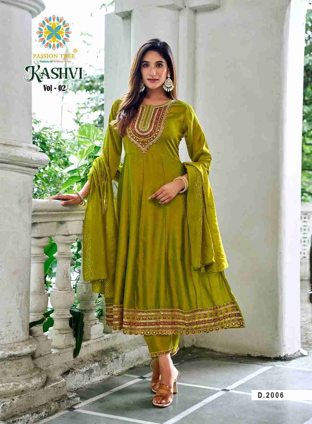 Kashvi Vol-2 By Passion Tree 2001 To 2008 Series Beautiful Festive Suits Colorful Stylish Fancy Casual Wear & Ethnic Wear Vichitra Silk Dresses At Wholesale Price