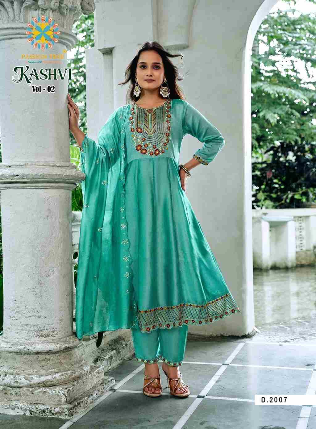Kashvi Vol-2 By Passion Tree 2001 To 2008 Series Beautiful Festive Suits Colorful Stylish Fancy Casual Wear & Ethnic Wear Vichitra Silk Dresses At Wholesale Price