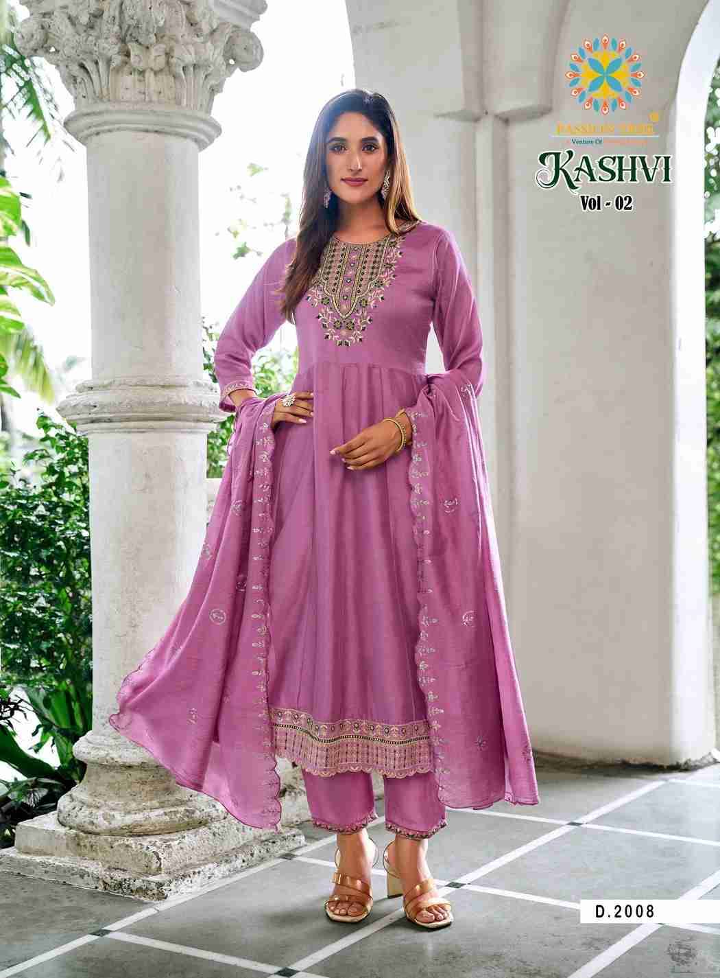 Kashvi Vol-2 By Passion Tree 2001 To 2008 Series Beautiful Festive Suits Colorful Stylish Fancy Casual Wear & Ethnic Wear Vichitra Silk Dresses At Wholesale Price