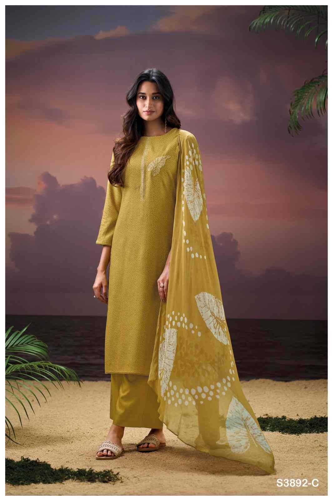 Darcel-3892 By Ganga Fashion 3892-A To 3892-D Series Beautiful Festive Suits Stylish Colorful Fancy Casual Wear & Ethnic Wear Premium Pashmina Print Dresses At Wholesale Price