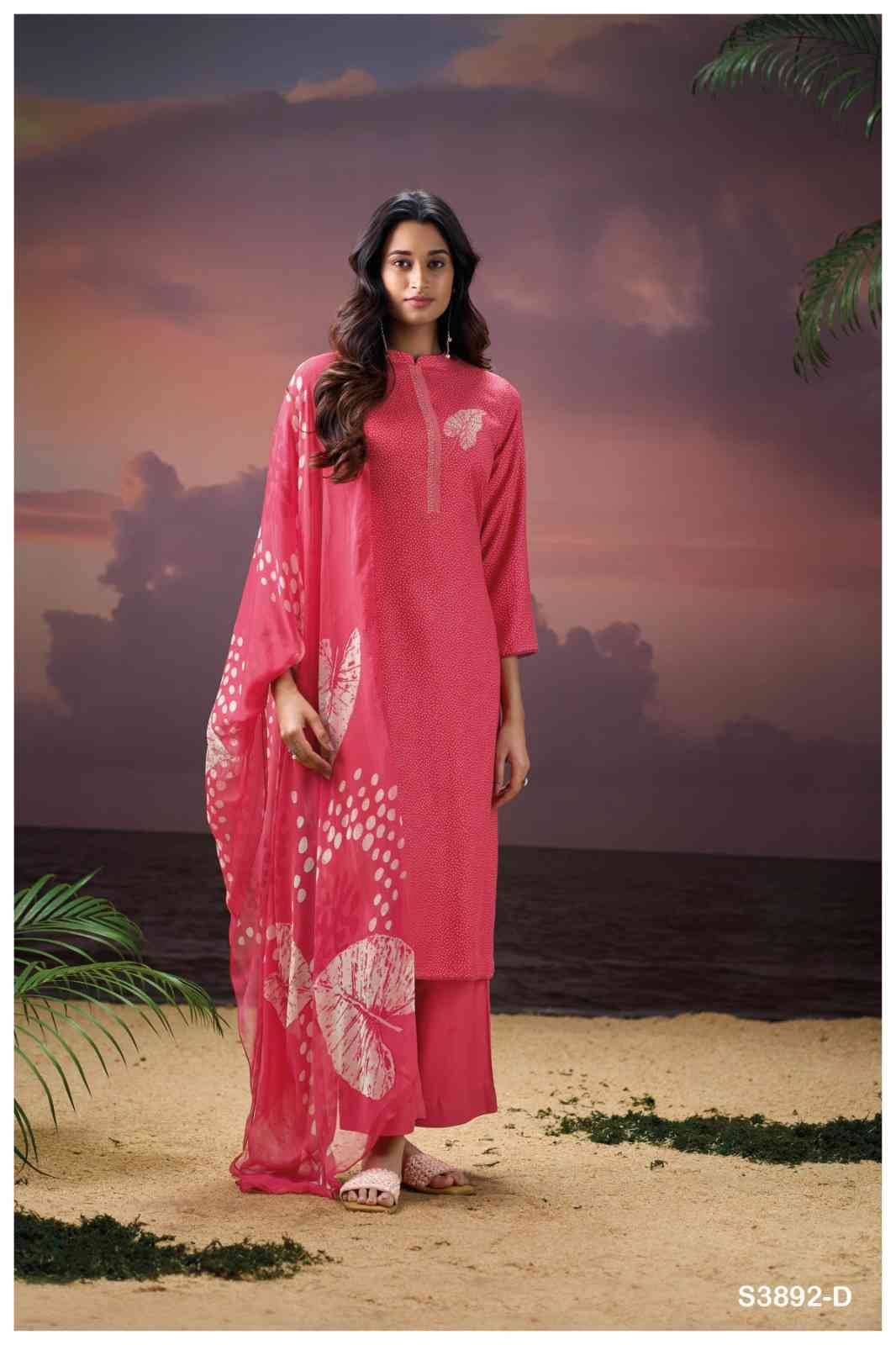 Darcel-3892 By Ganga Fashion 3892-A To 3892-D Series Beautiful Festive Suits Stylish Colorful Fancy Casual Wear & Ethnic Wear Premium Pashmina Print Dresses At Wholesale Price