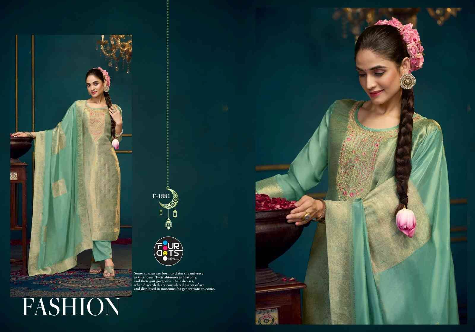 Vera By Four Dots 1881 To 1884 Series Designer Stylish Fancy Colorful Beautiful Party Wear & Ethnic Wear Collection Viscose Silk Jacquard Dresses At Wholesale Price