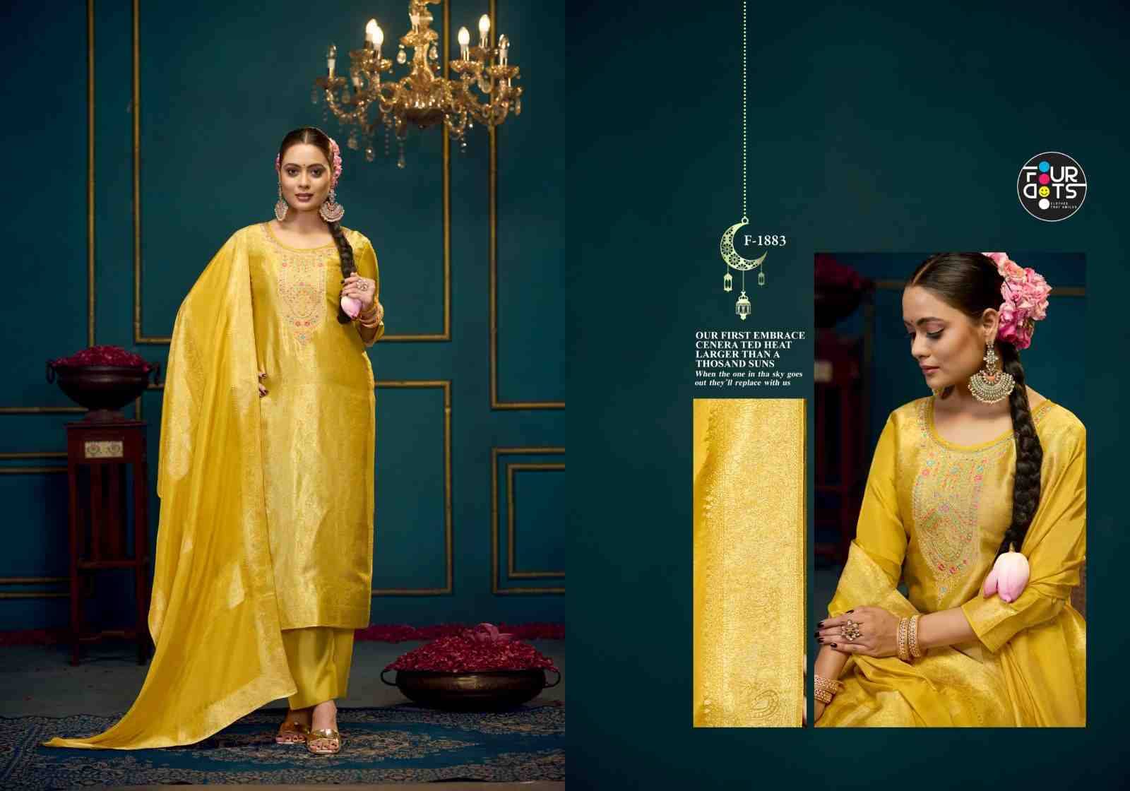 Vera By Four Dots 1881 To 1884 Series Designer Stylish Fancy Colorful Beautiful Party Wear & Ethnic Wear Collection Viscose Silk Jacquard Dresses At Wholesale Price