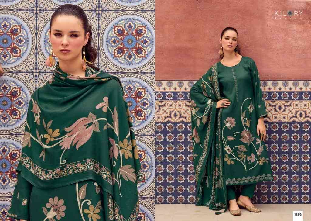 Zarina Excel By Kilory 1891 To 1896 Series Designer Festive Suits Beautiful Fancy Colorful Stylish Party Wear & Occasional Wear Pure Viscose Pashmina Dresses At Wholesale Price