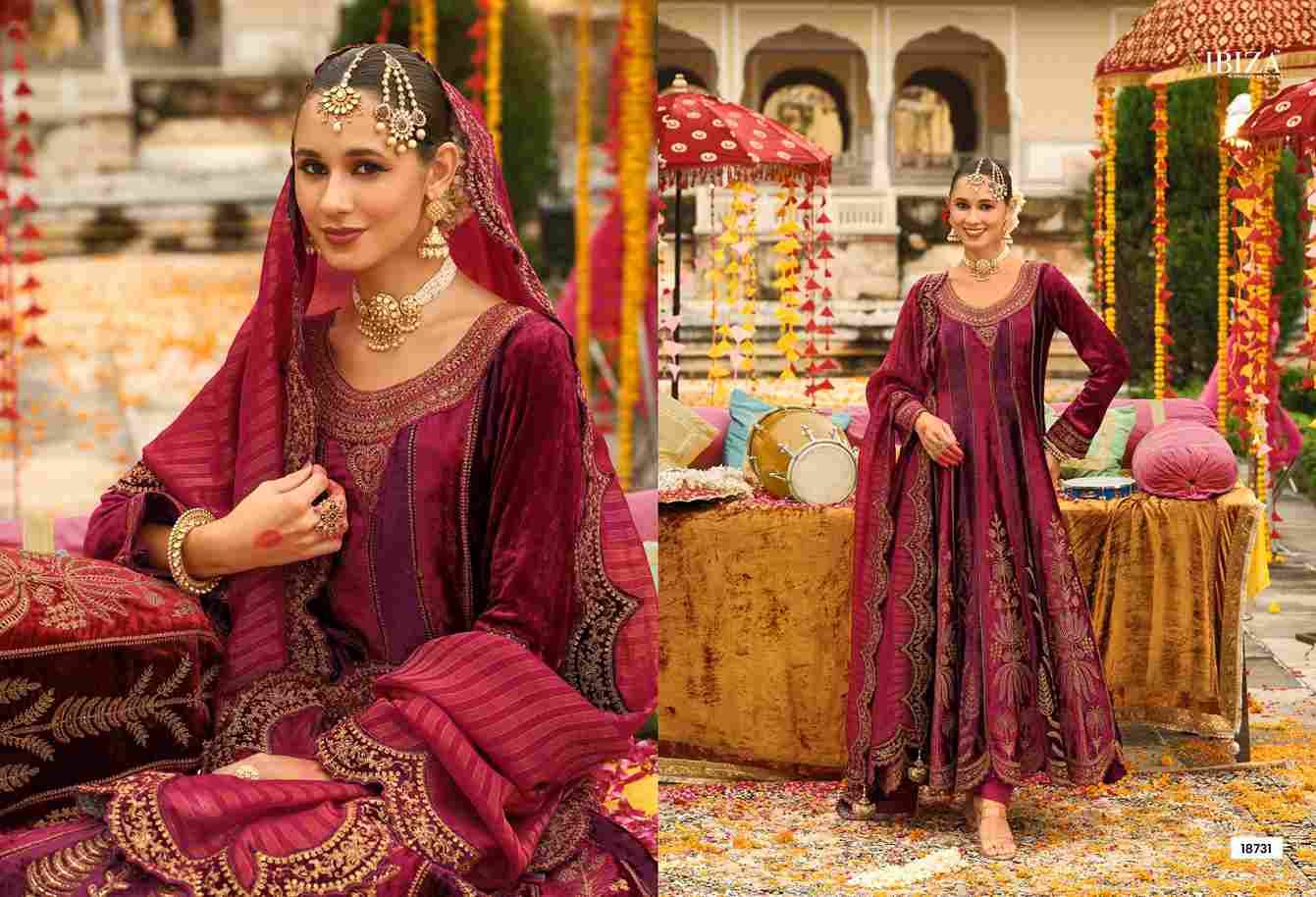 Anarkali Vol-2 By Ibiza 18731 To 18736 Series Beautiful Anarkali Suits Colorful Stylish Fancy Casual Wear & Ethnic Wear Pure Velvet Velvet Dresses At Wholesale Price